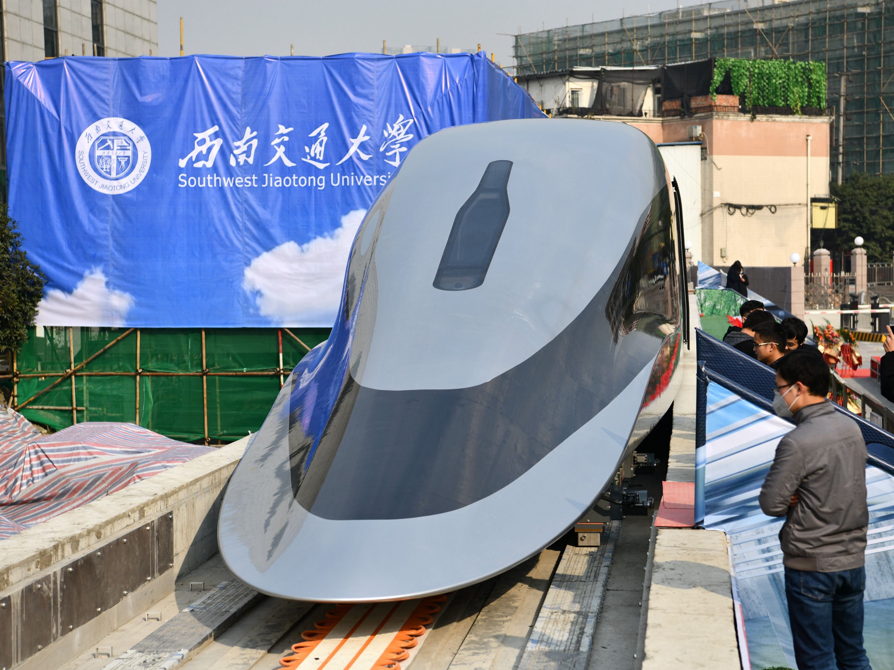 A prototype of the HTS maglev train