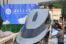 China unveils levitating train that can travel at 400mph