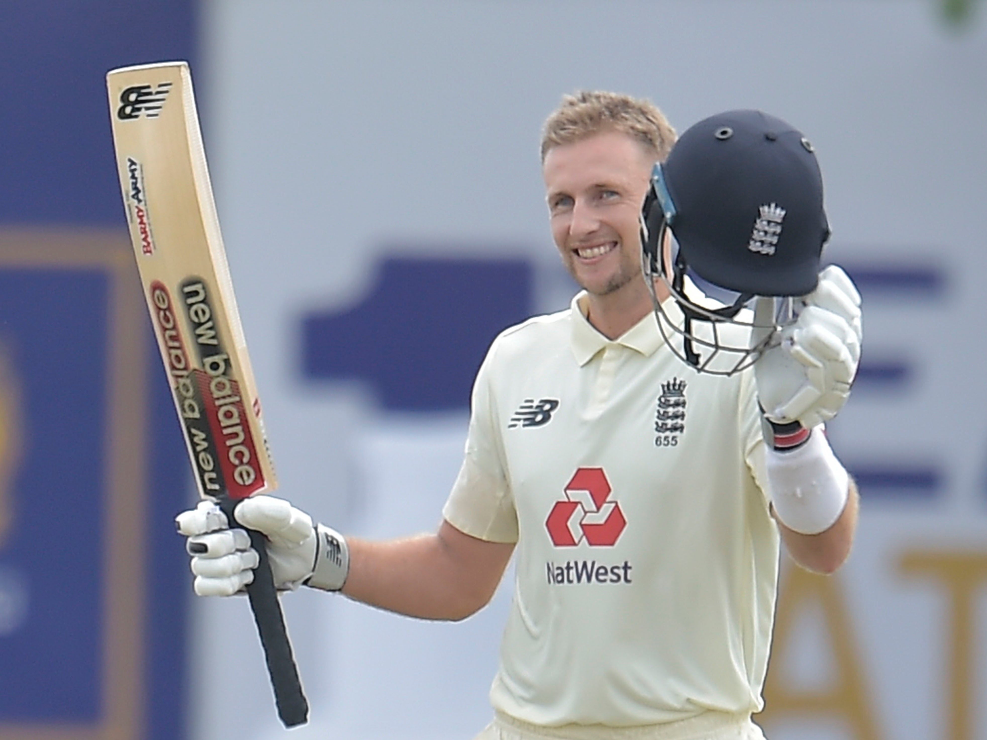 England captain Joe Root celebrated his 18th Test century