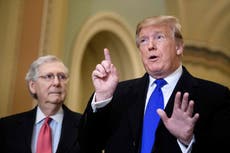 Mitch McConnell tells senators Trump trial is ‘vote of conscience’ 