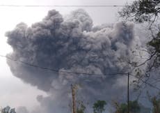 Semeru volcano on Indonesia's Java island spews hot clouds