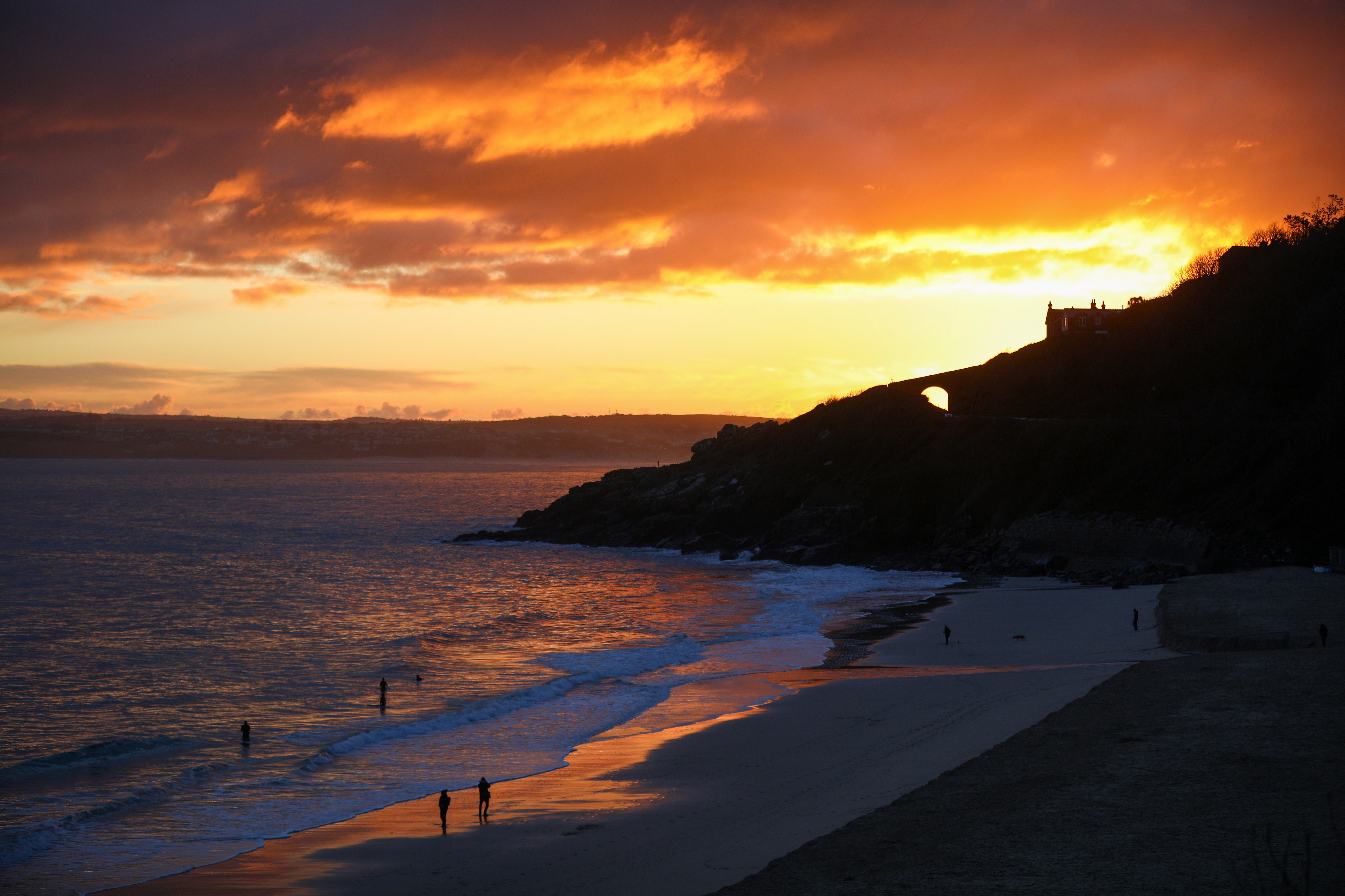 Porthminster Beach, near the Carbis Bay venue for the G7 summit