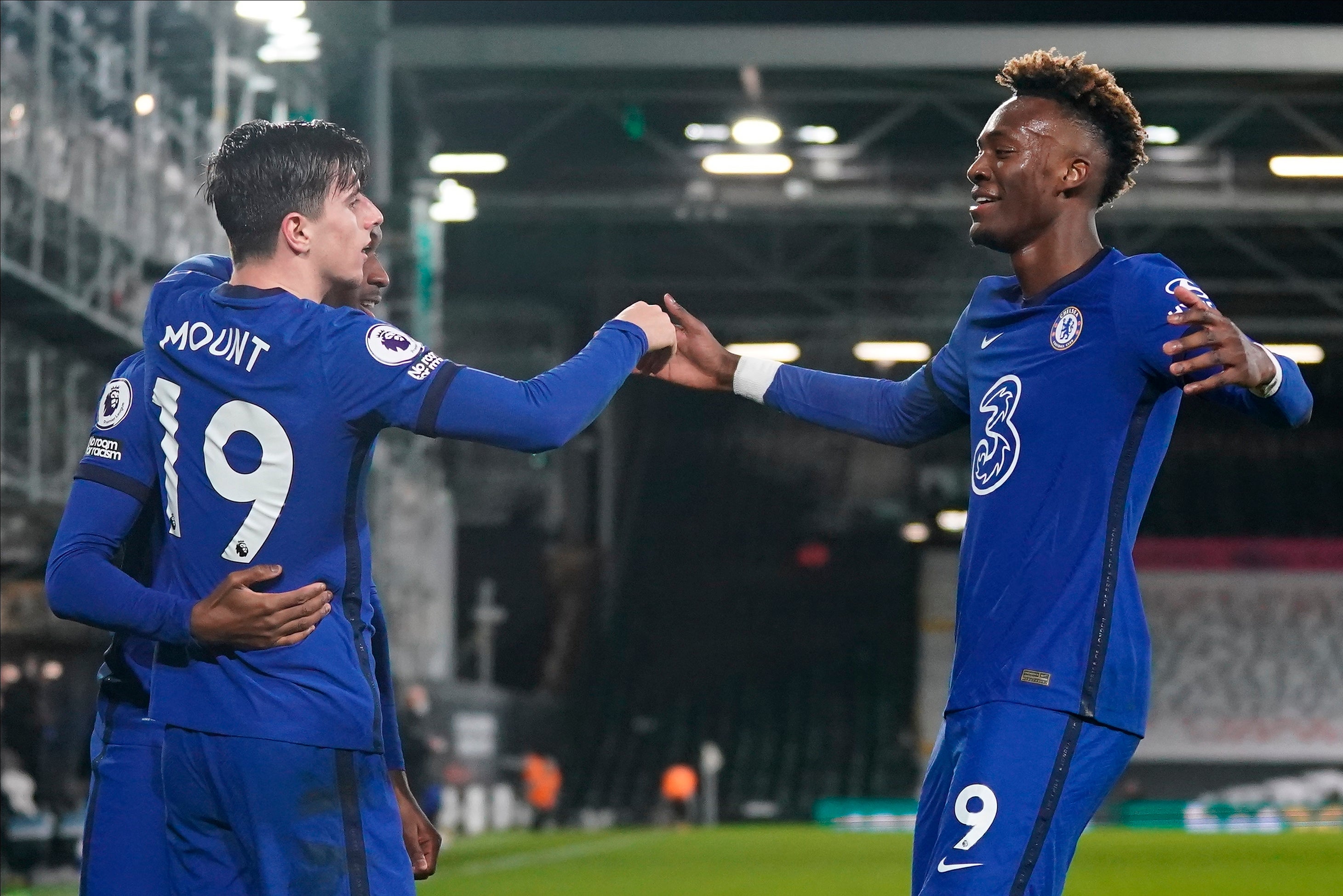 Mason Mount celebrates with his teammates