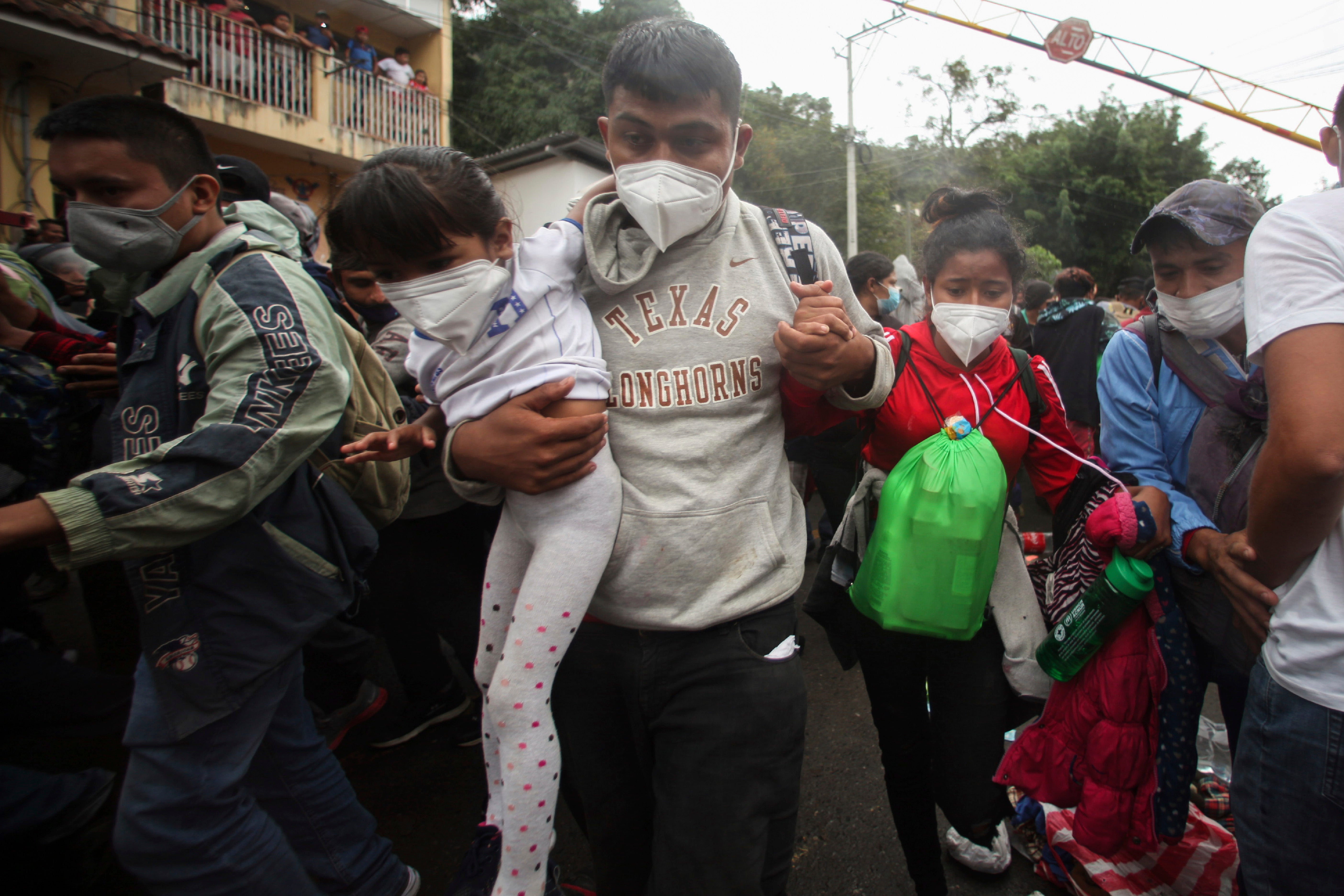 APTOPIX Guatemala Honduras Migrants