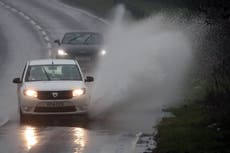 Flood warnings as snow gives way to heavy rain