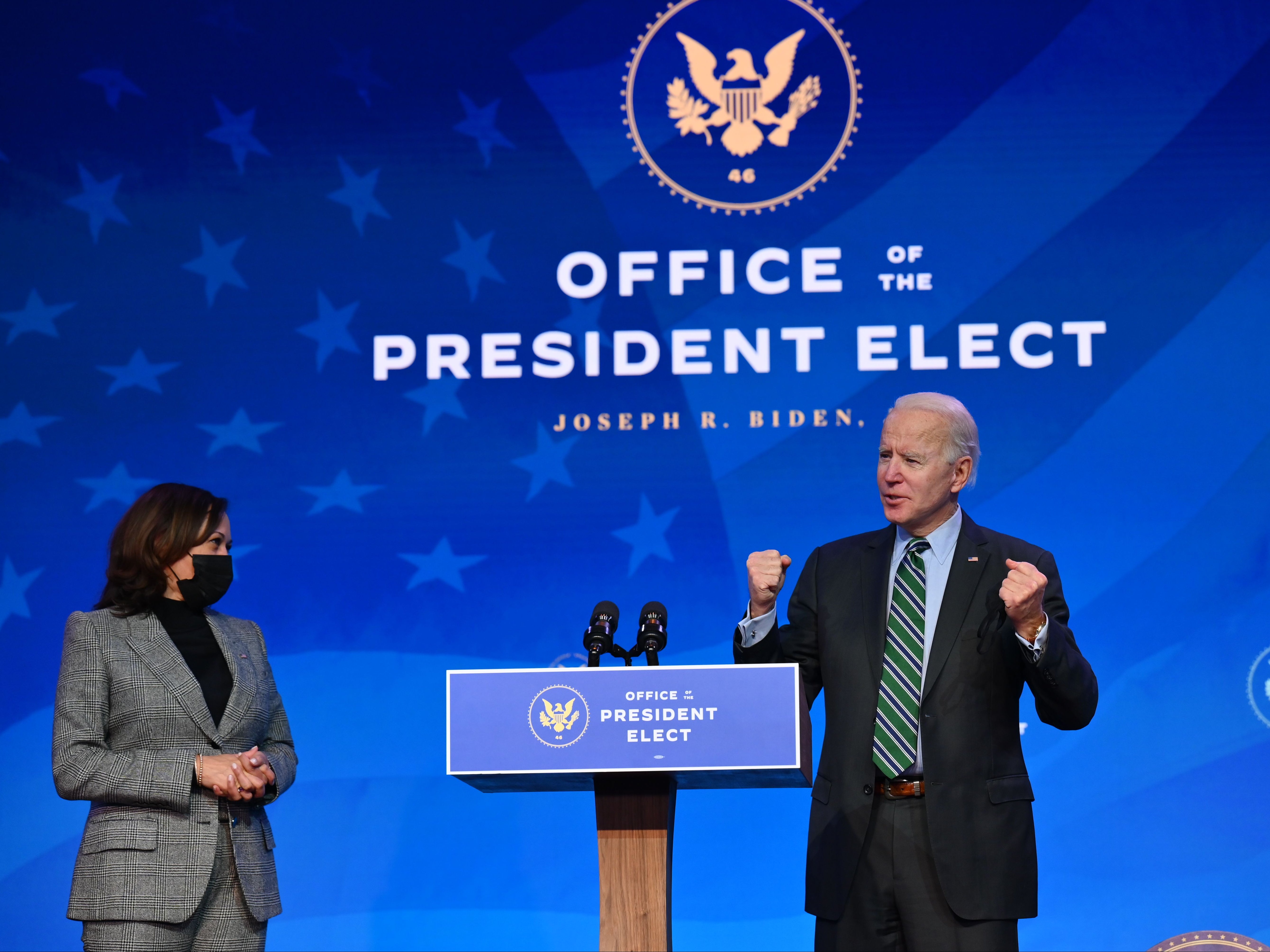 Kamala Harris and Joe Biden