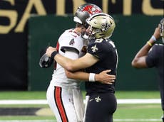 Tom Brady throws pass to Drew Brees’ son in touching postgame moment