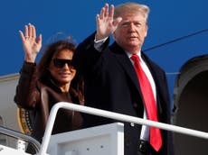 Melania Trump leaves White House at most unpopular point of her tenure