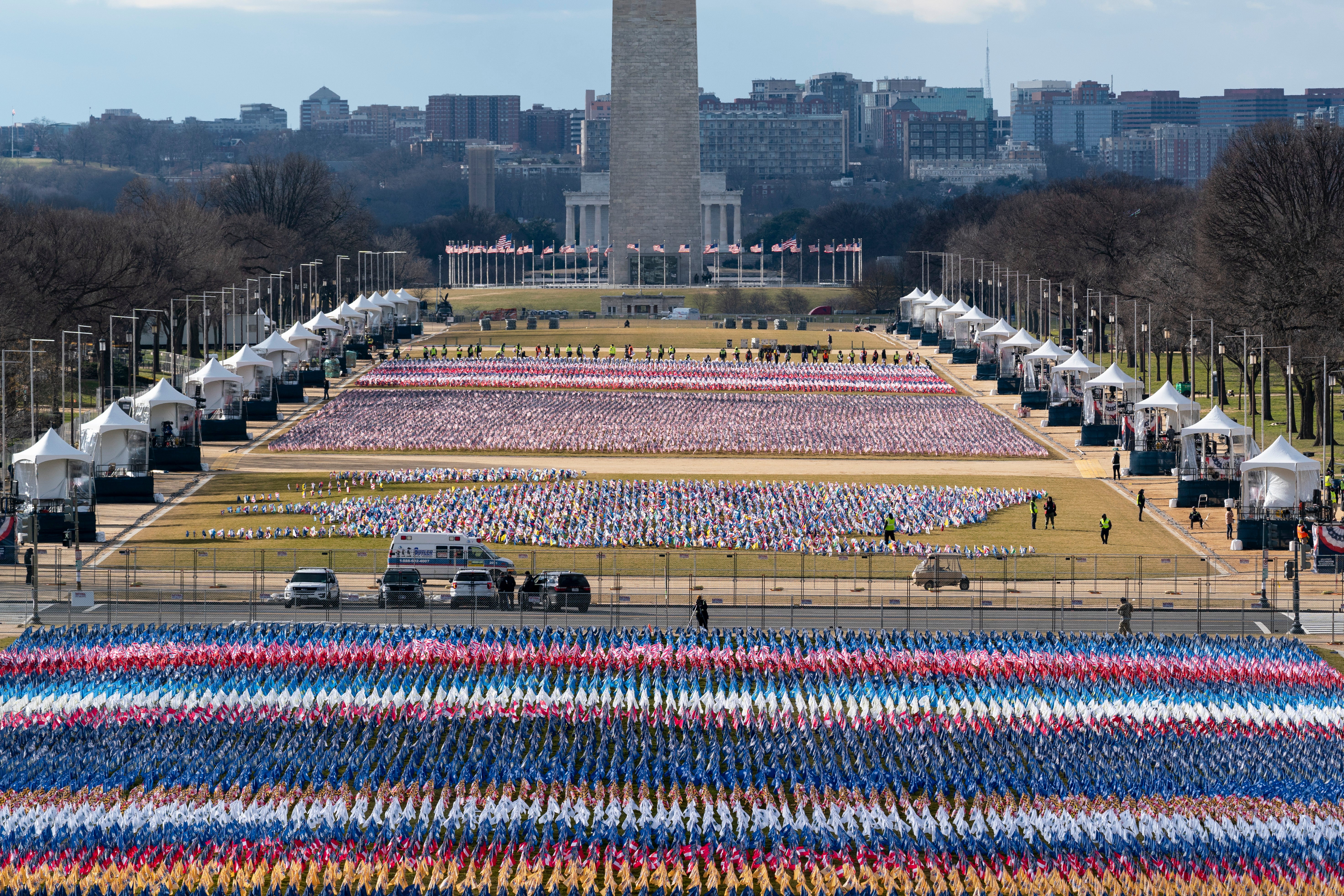 APTOPIX Biden Inauguration Flags