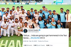 India’s Ashwin mocks former England captain Vaughan’s 4-0 prediction