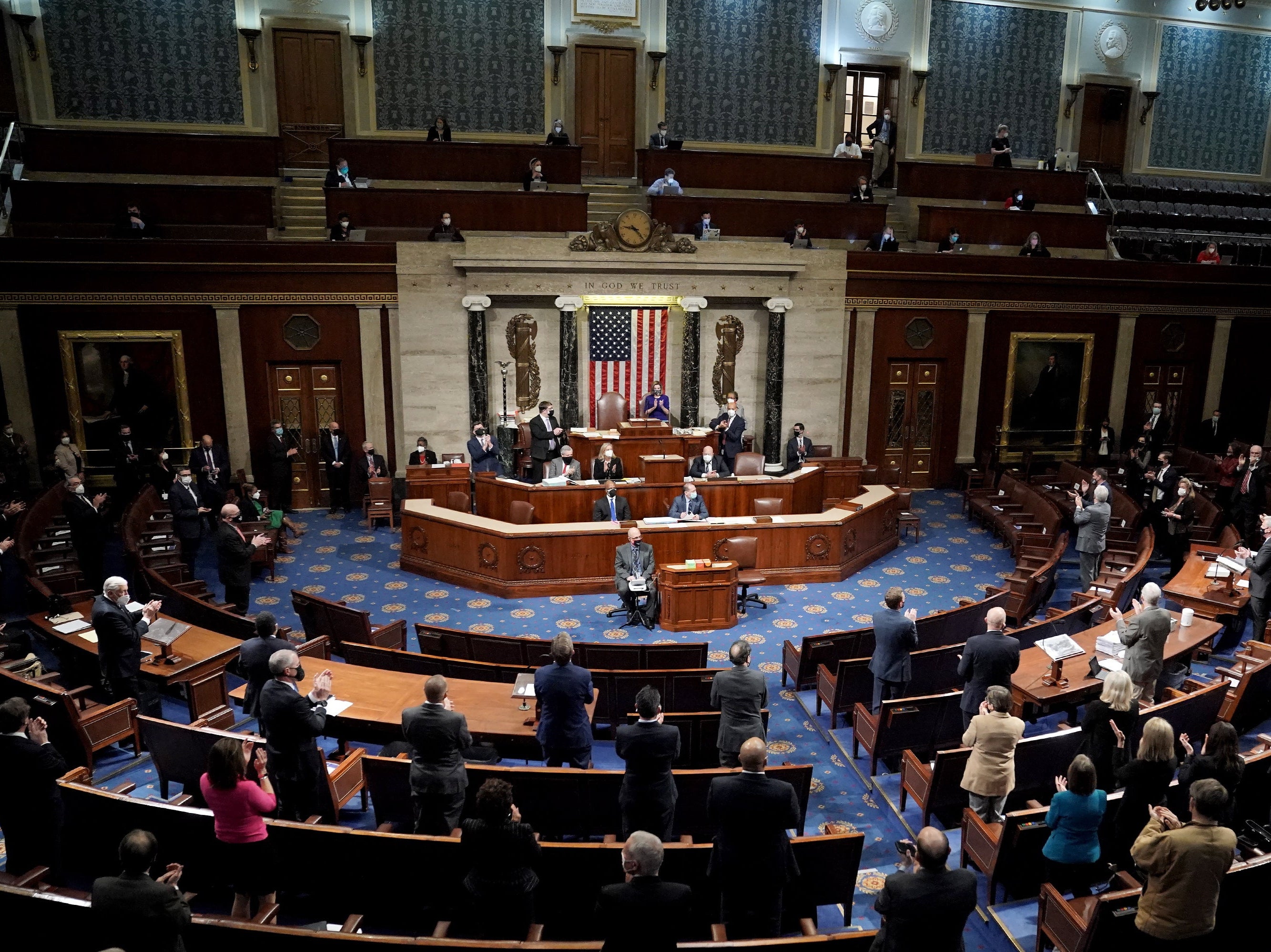 The House of Representatives certifying Joe Biden’s election victory.