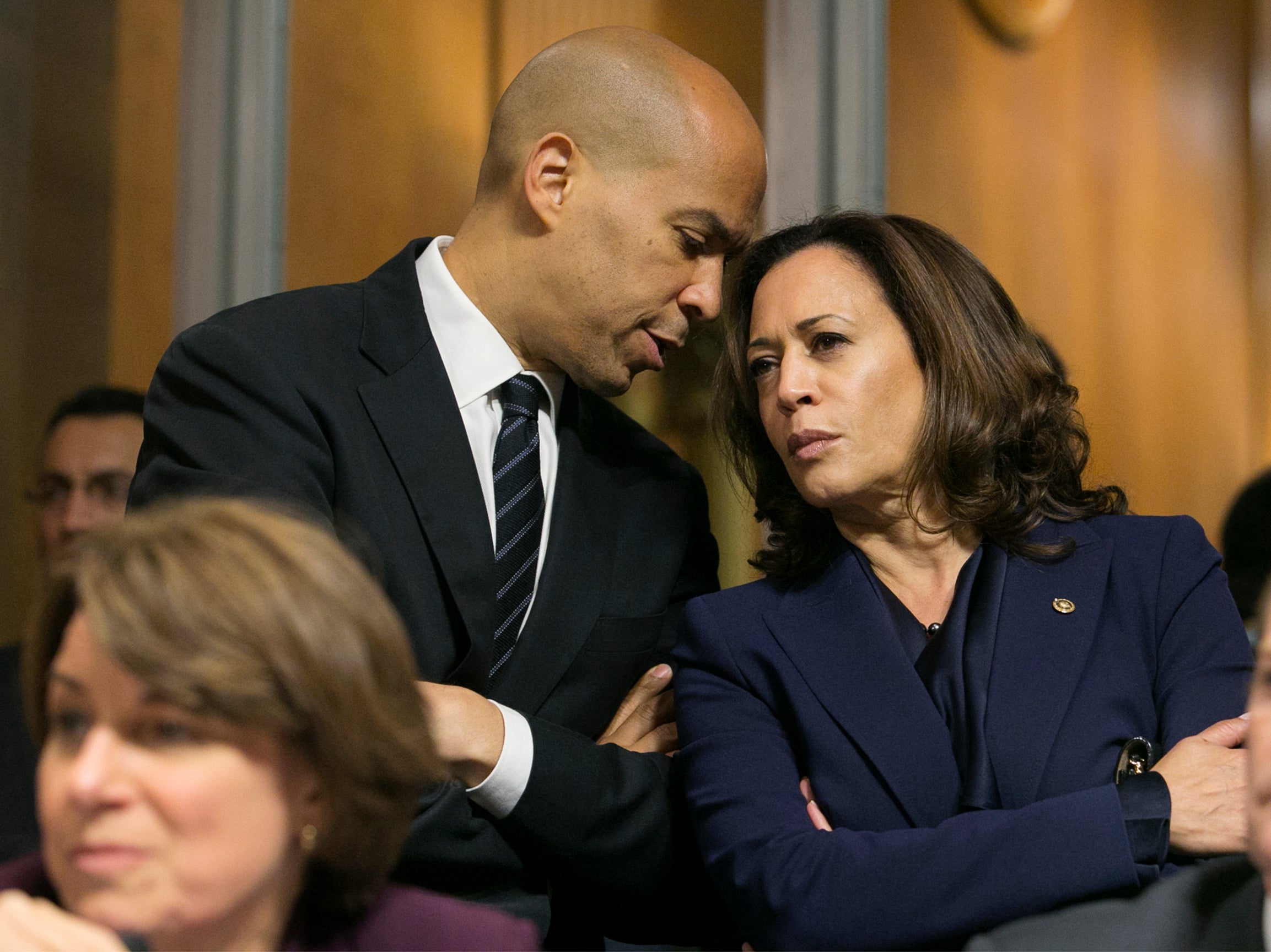 Amy Klobuchar, Cory Booker and Kamala Harris