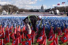 Smiles, soldiers and the sound of a horn as DC bids farewell to Trump