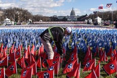 Smiles, soldiers and the sound of a horn as DC bids farewell to Trump