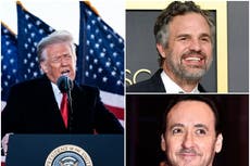 Jim Carrey and Mark Ruffalo lead stars celebrating end of Trump era