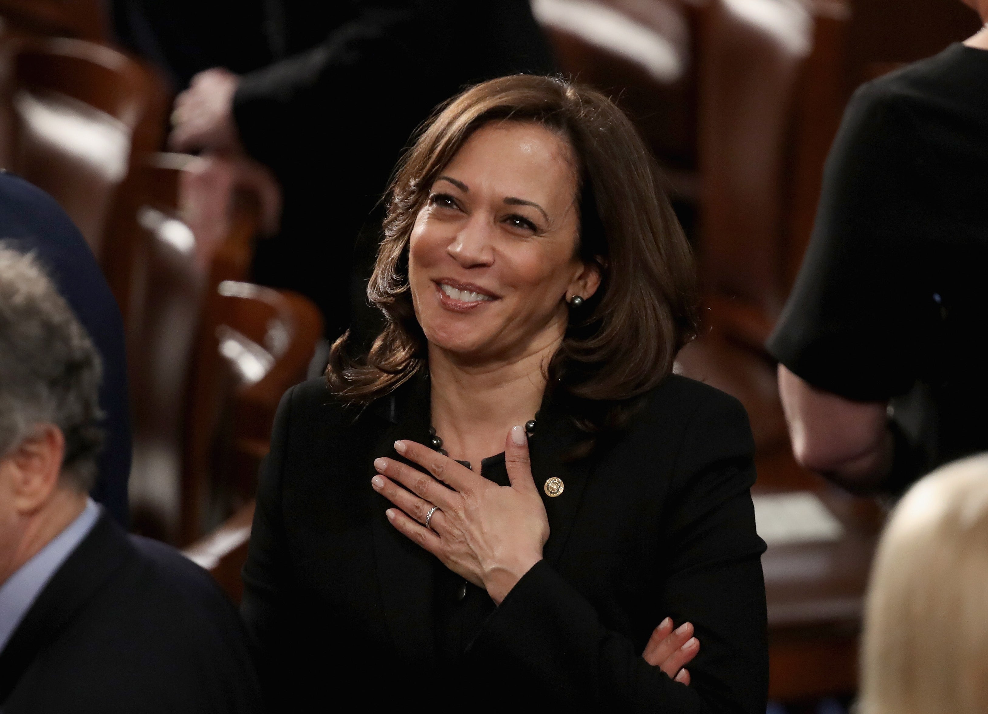 People wear Converse in honour of Kamala Harris