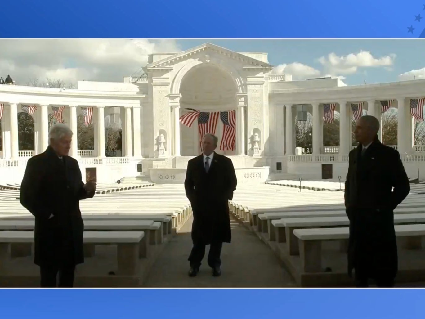 Bill Clinton, George W Bush, and Barack Obama