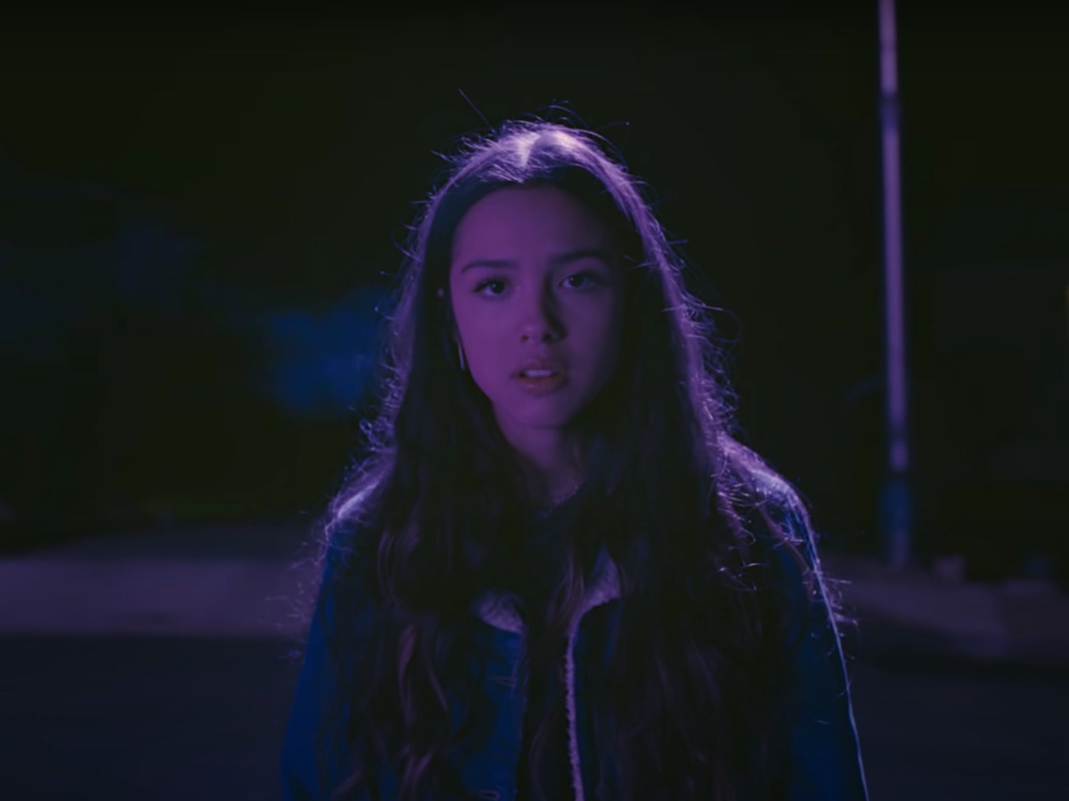 Olivia Rodrigo in the ‘Drivers License’ video