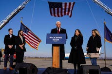 Pence says he’s leaving DC in emotional farewell speech