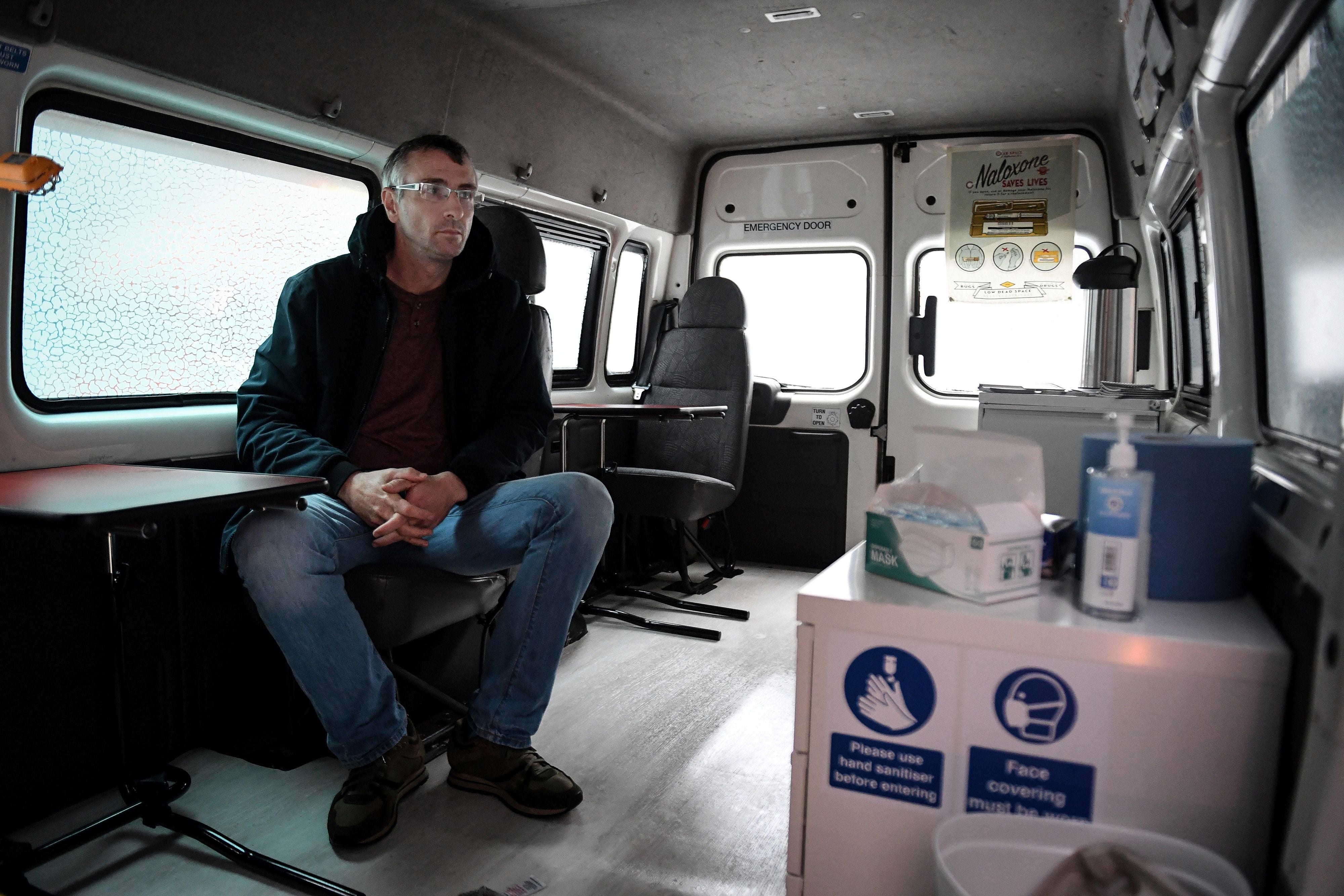 Activist Peter Krykant previously ran an unsanctioned overdose prevention centre in Glasgow using a repurposed ambulance