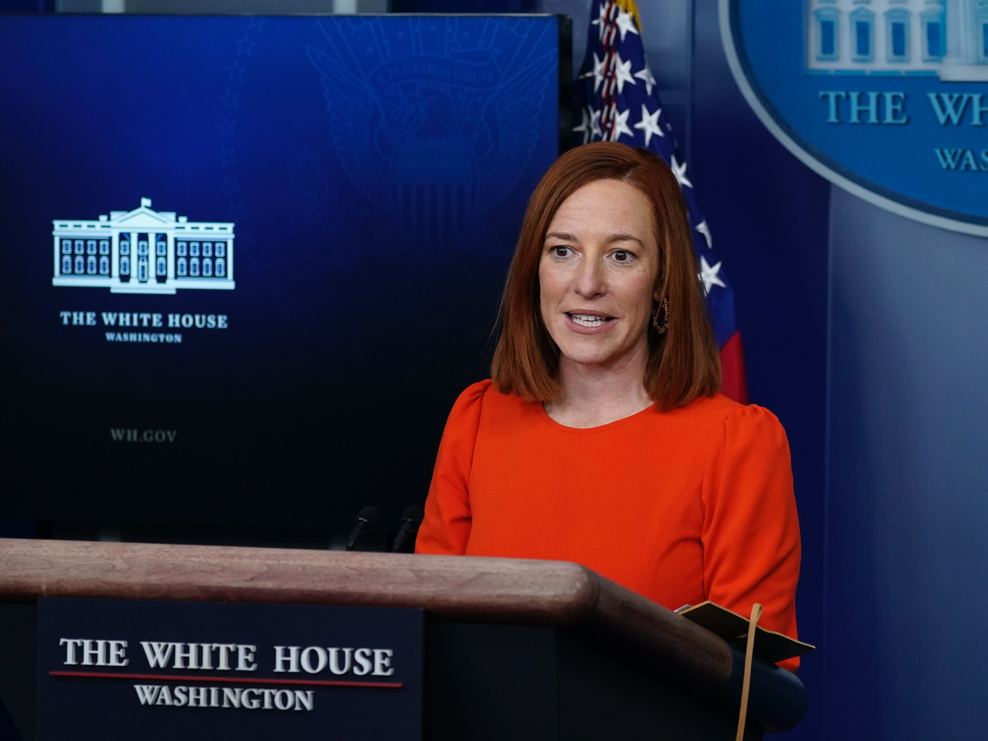 Biden press secretary hits back at complaints of Covid vaccine plan