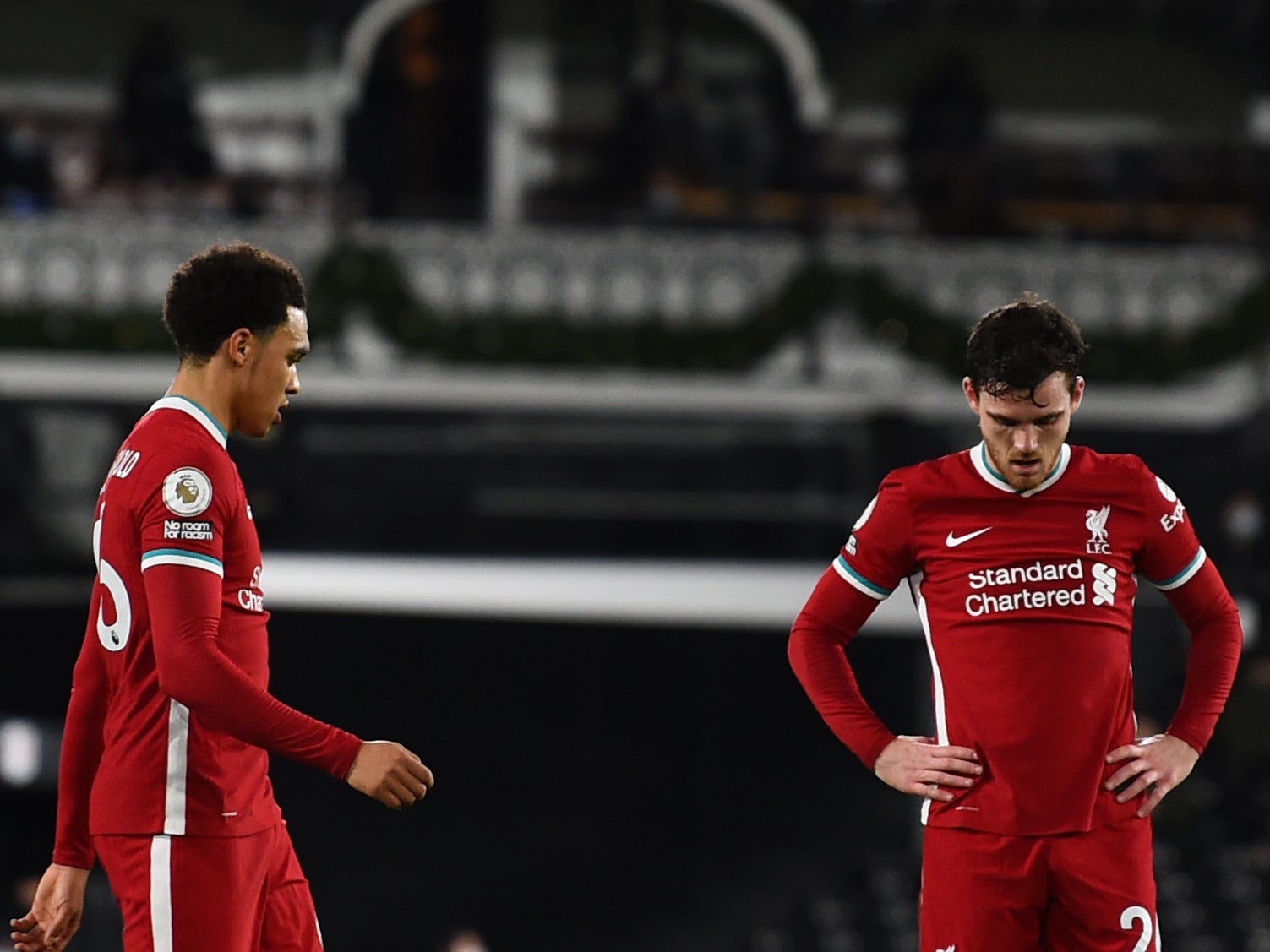 Liverpool full-backs Trent Alexander-Arnold and Andy Robertson