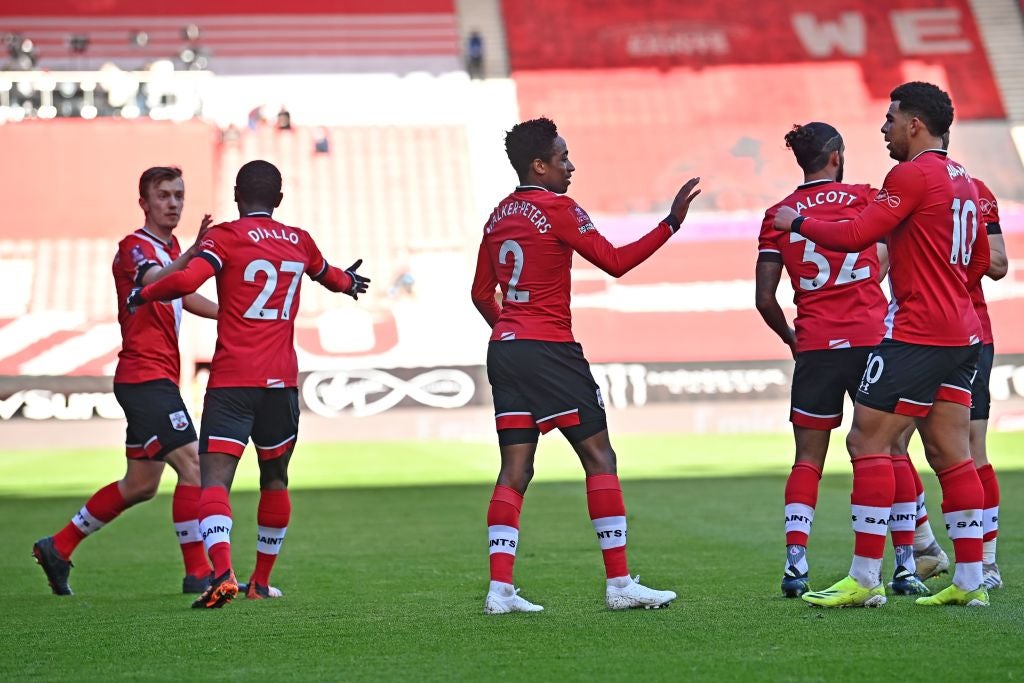 Southampton's players celebrate