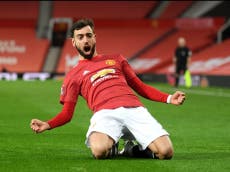 Fernandes provides knockout blow as United edge Liverpool in thriller