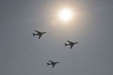 China sends long-range bombers to mountainous border with India