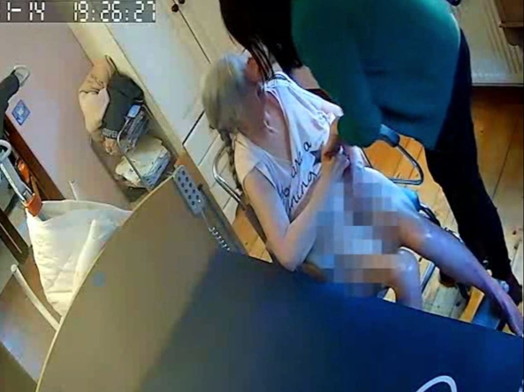 Carer caught on video pulling pensioner by the hair is jailed