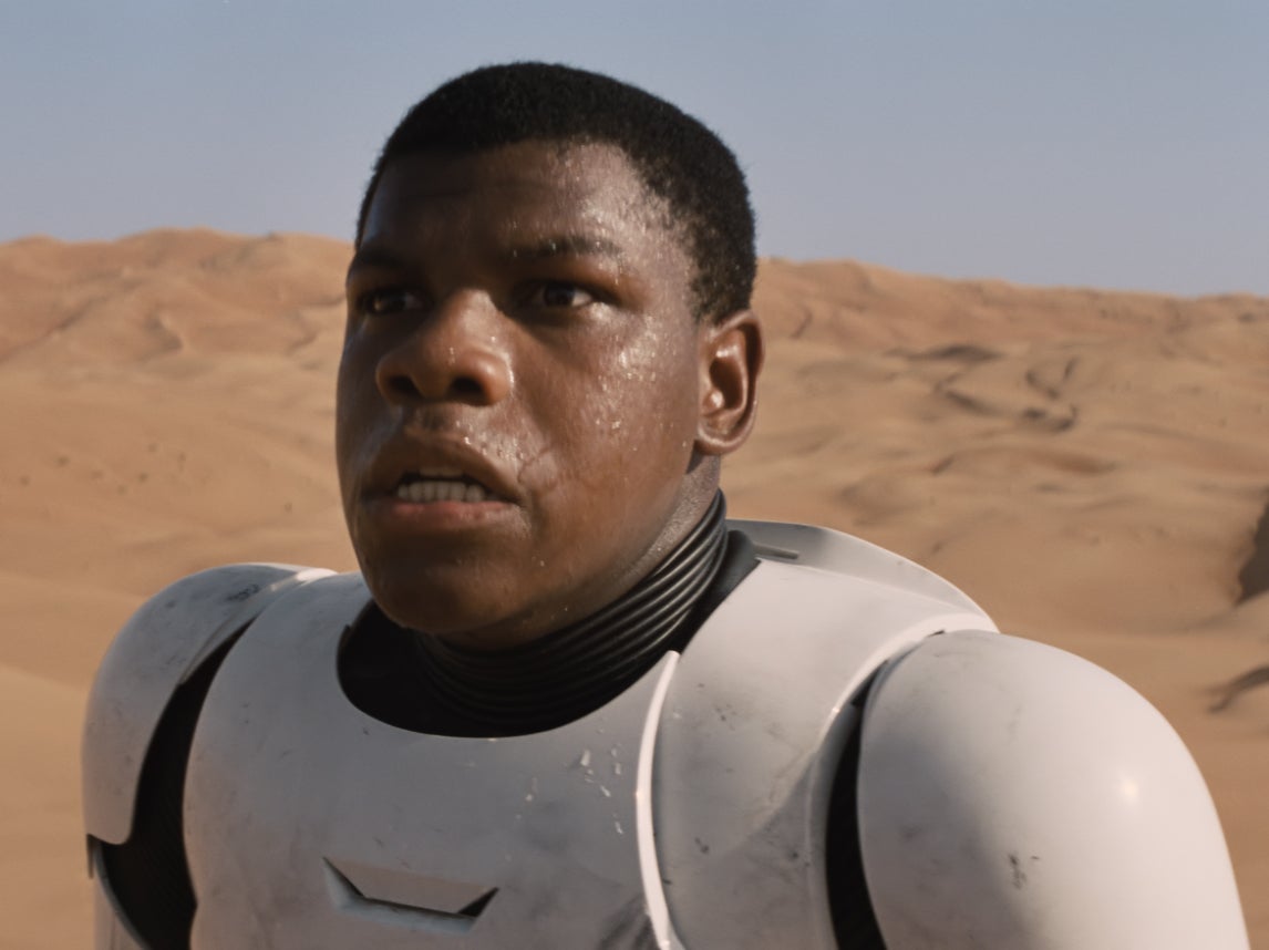 Boyega as Finn in ‘The Force Awakens’