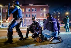 Netherlands Covid protests: More than 150 arrested in third night of unrest