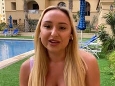 Influencer defends ‘essential’ trip to Dubai ‘for mental health’