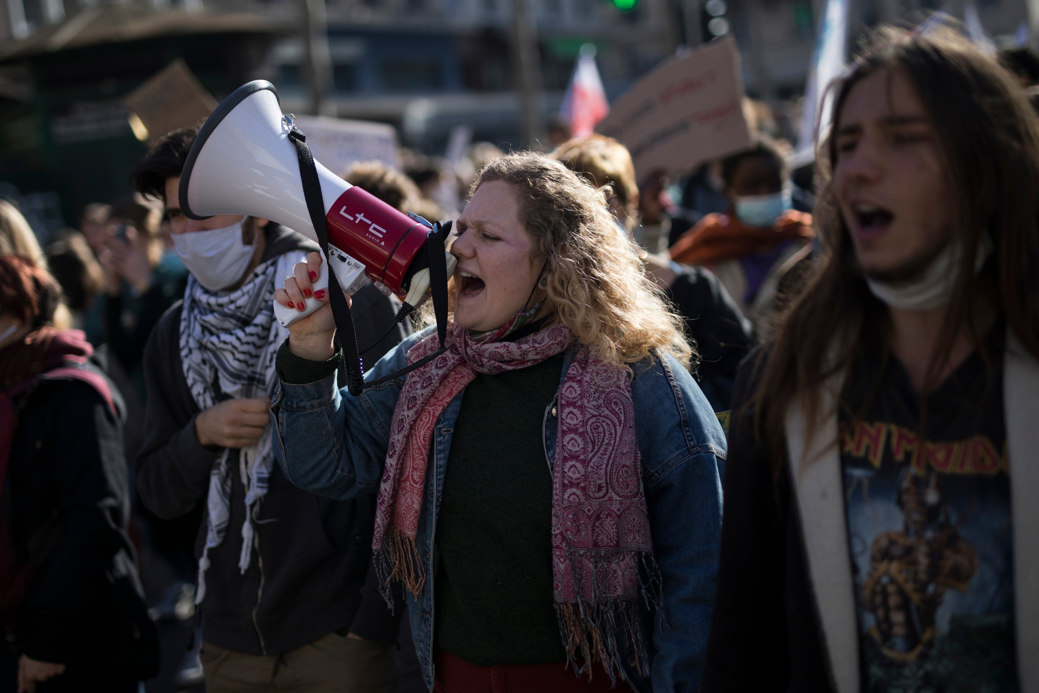 Virus Outbreak France Protests