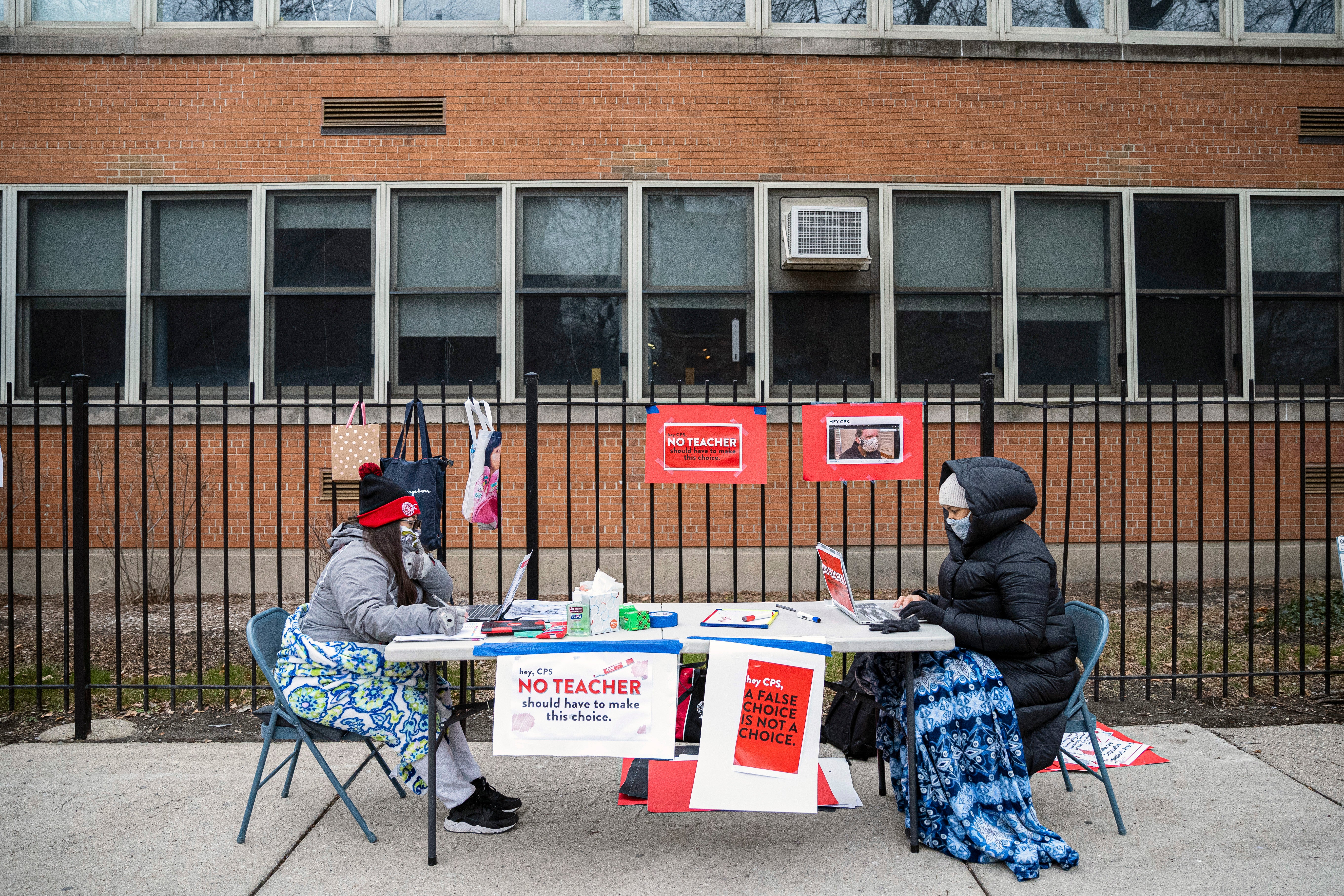 Virus Outbreak Chicago Schools