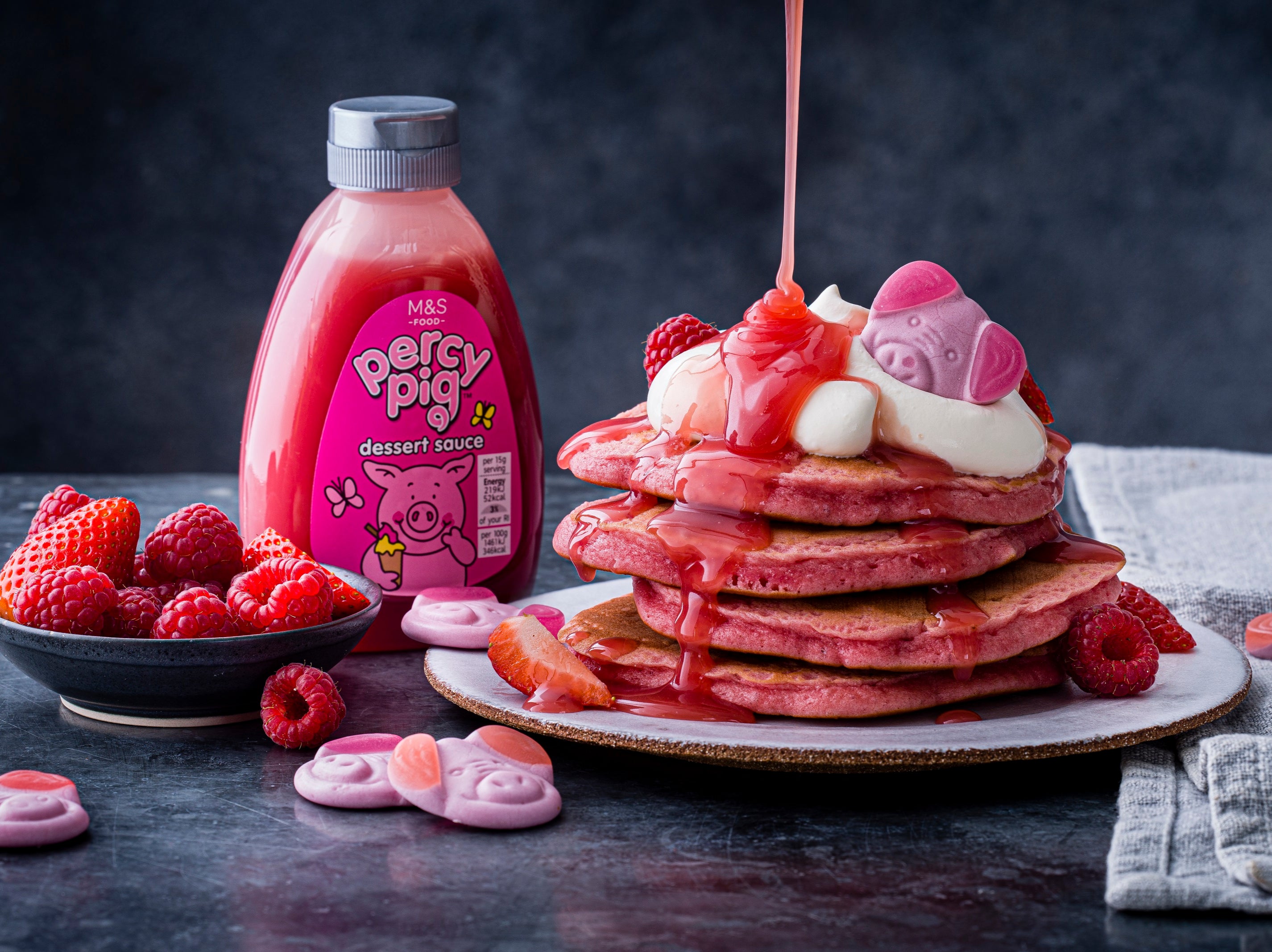 The Percy Pig product line has expanded from sweets to desserts and even savoury treats