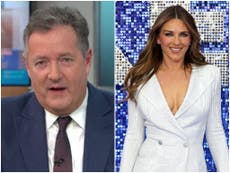 Piers Morgan mock-apologises to Elizabeth Hurley over photo row