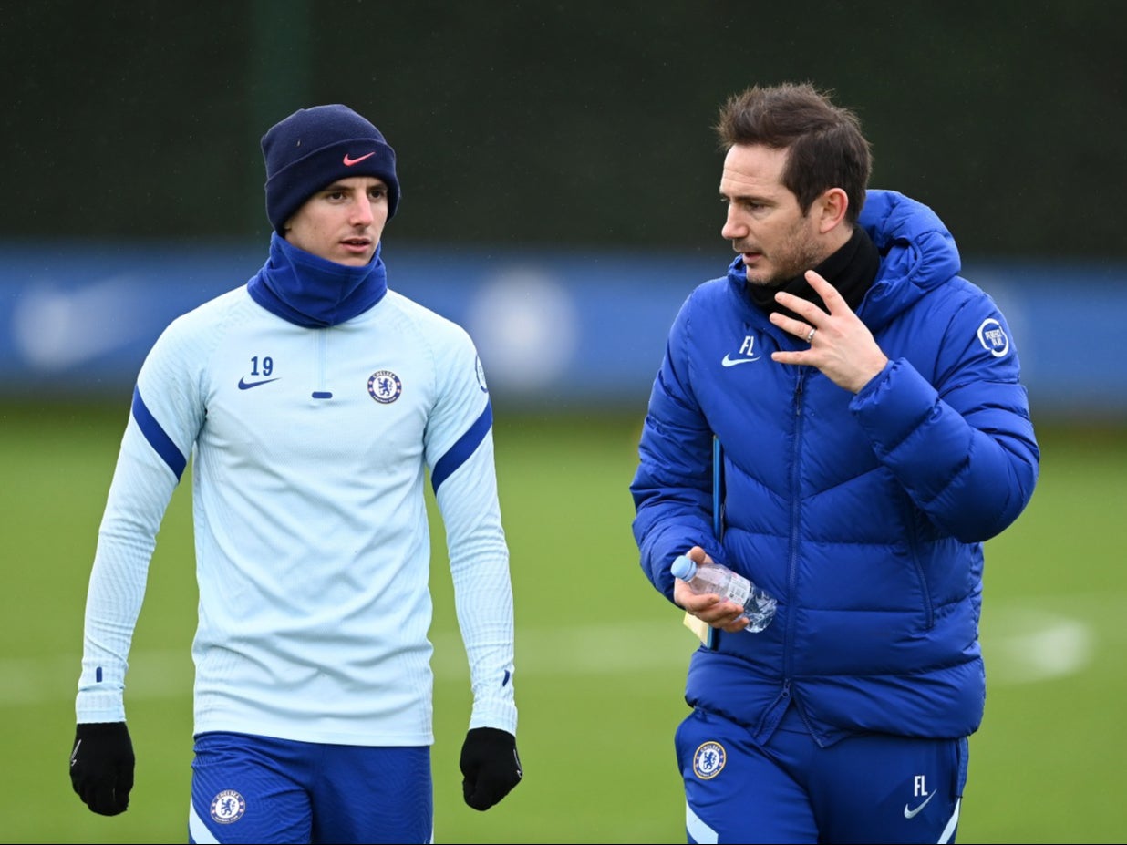 Mason Mount and Frank Lampard