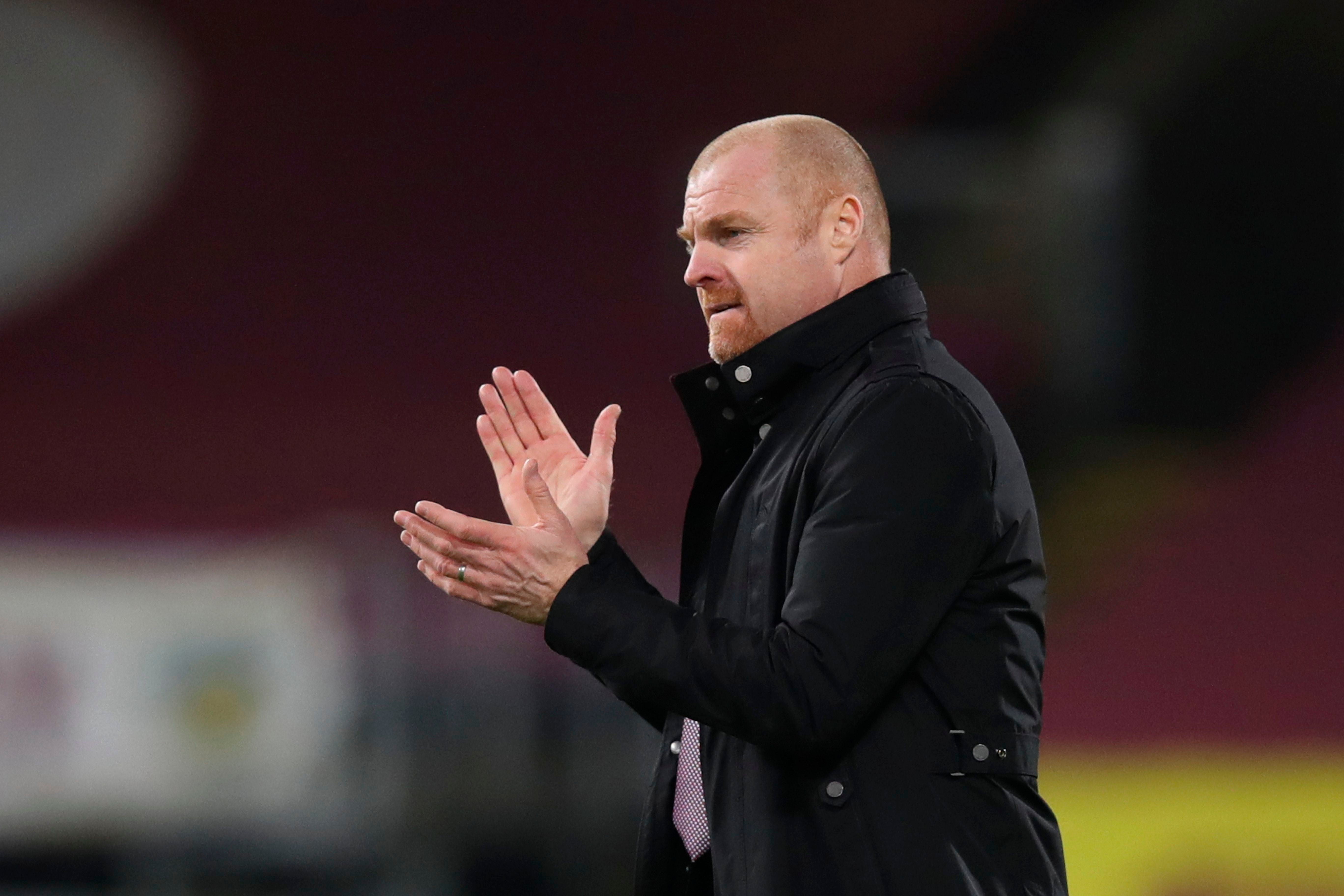 Burnley coach Sean Dyche was left content at full-time