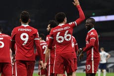 Player ratings as Liverpool hit goal trail to beat Spurs and go fourth