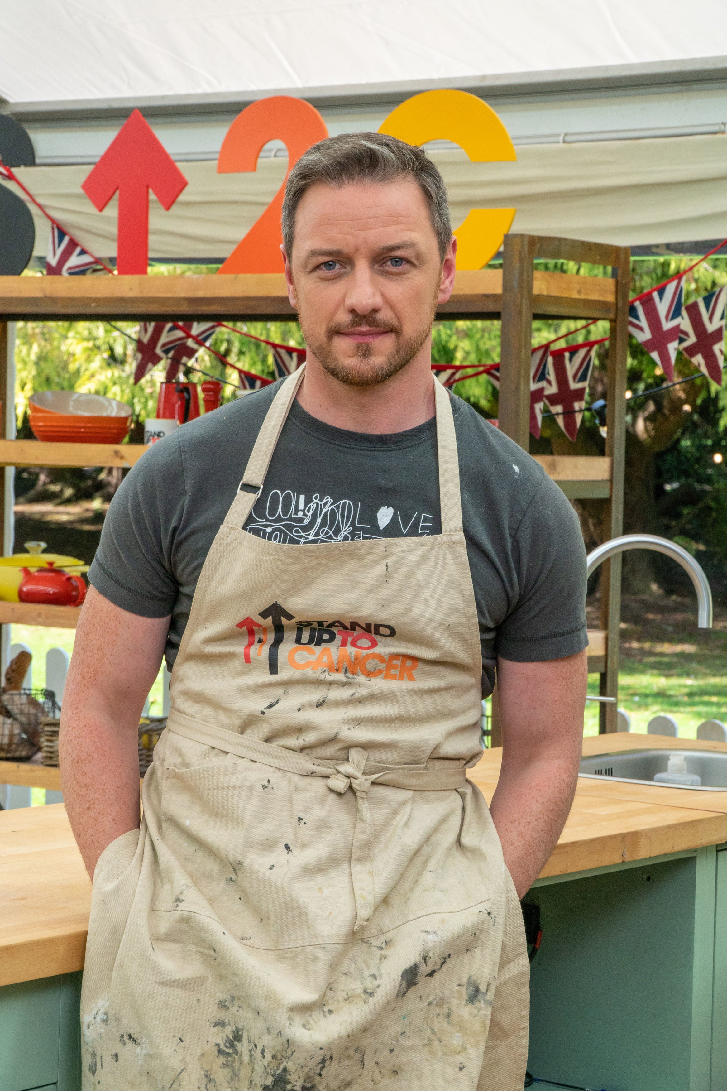 James McAvoy has got his apron on for charity