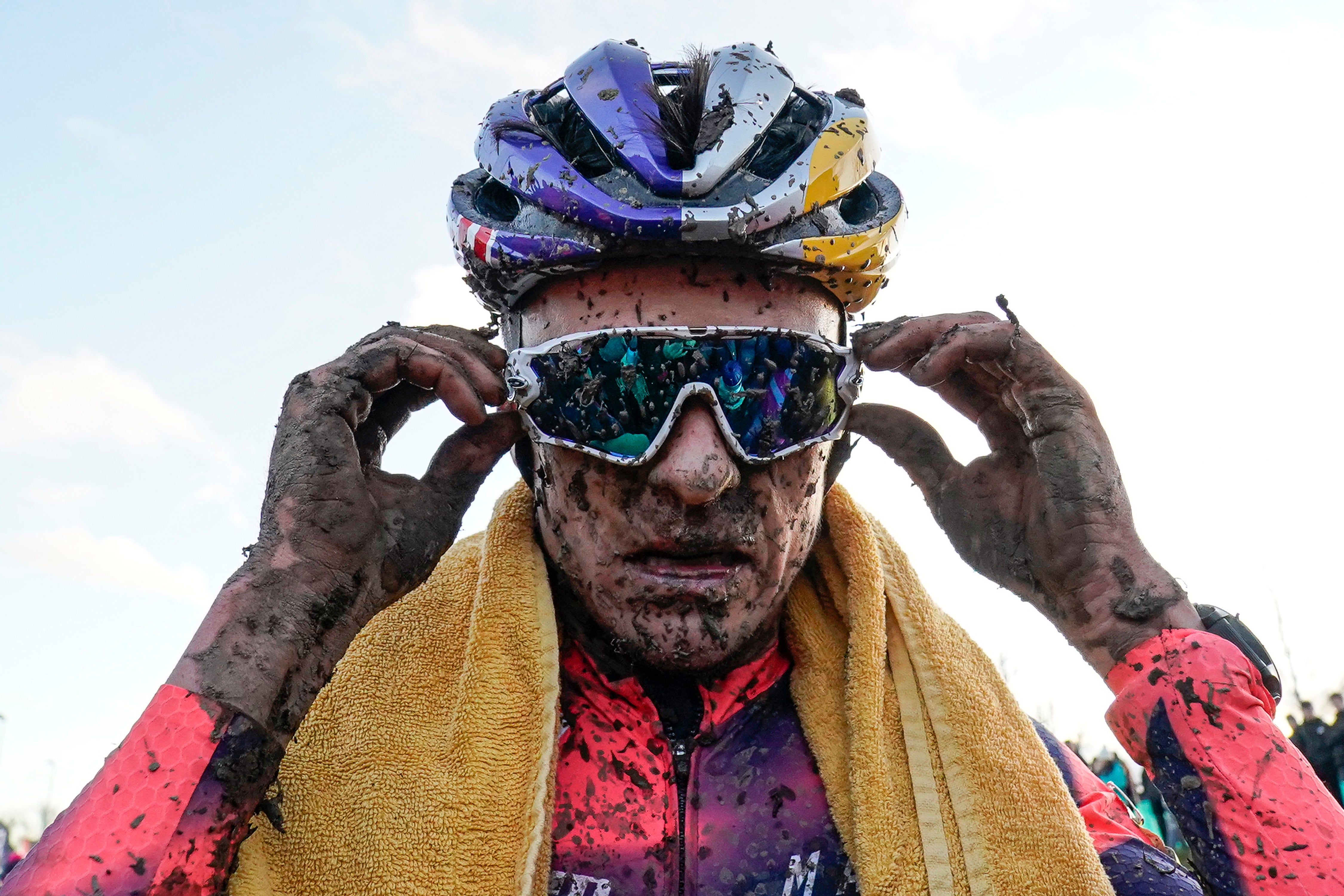 Tom Pidcock after winning the UK 2020 Cyclo-Cross Championships