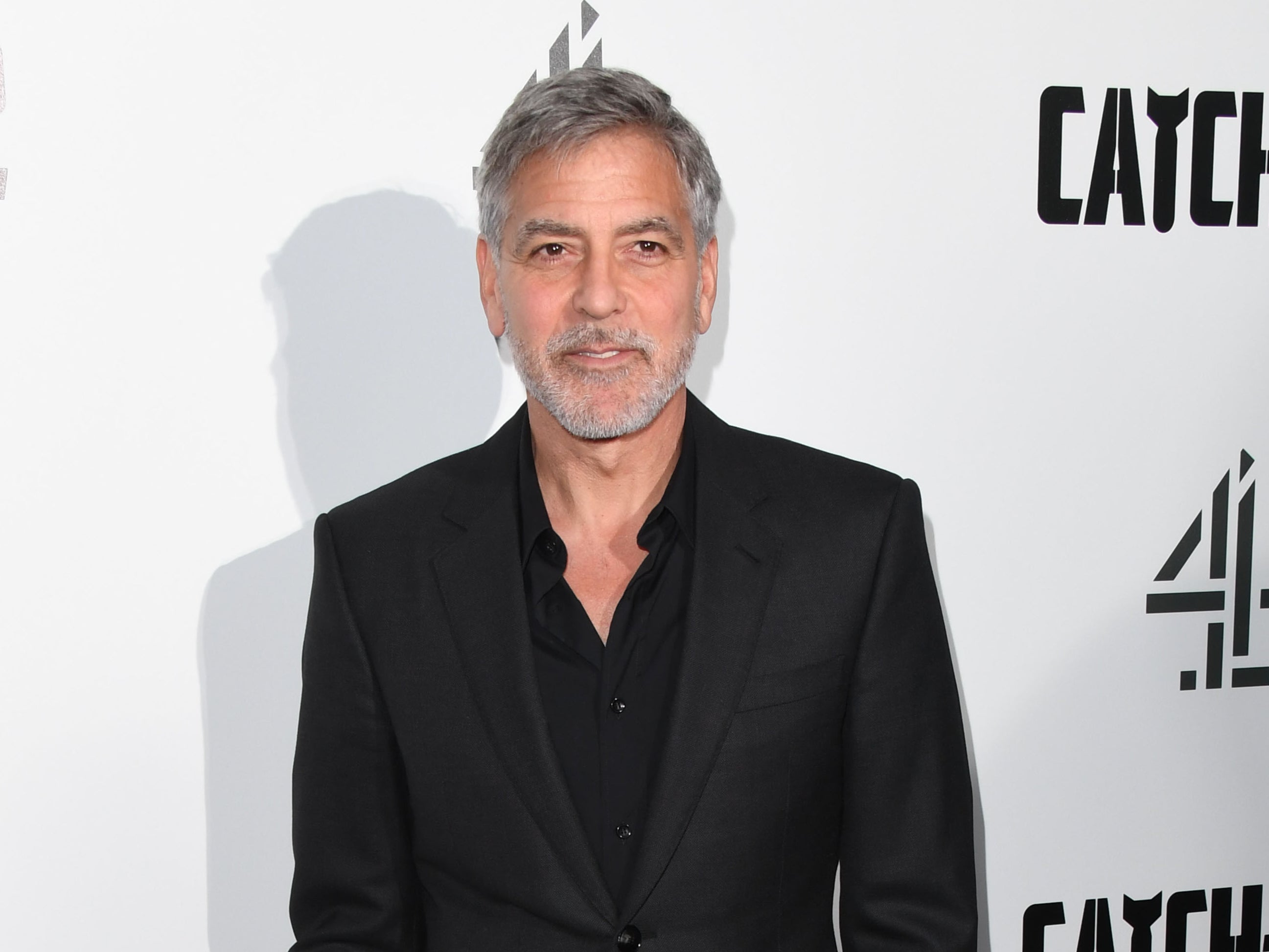 George Clooney attends the ‘Catch 22’ UK premiere on 15 May 2019 in London