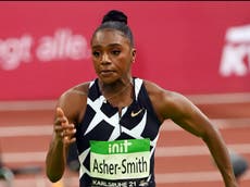 Britain’s Dina Asher-Smith sets world-leading time as she wins indoor 60m