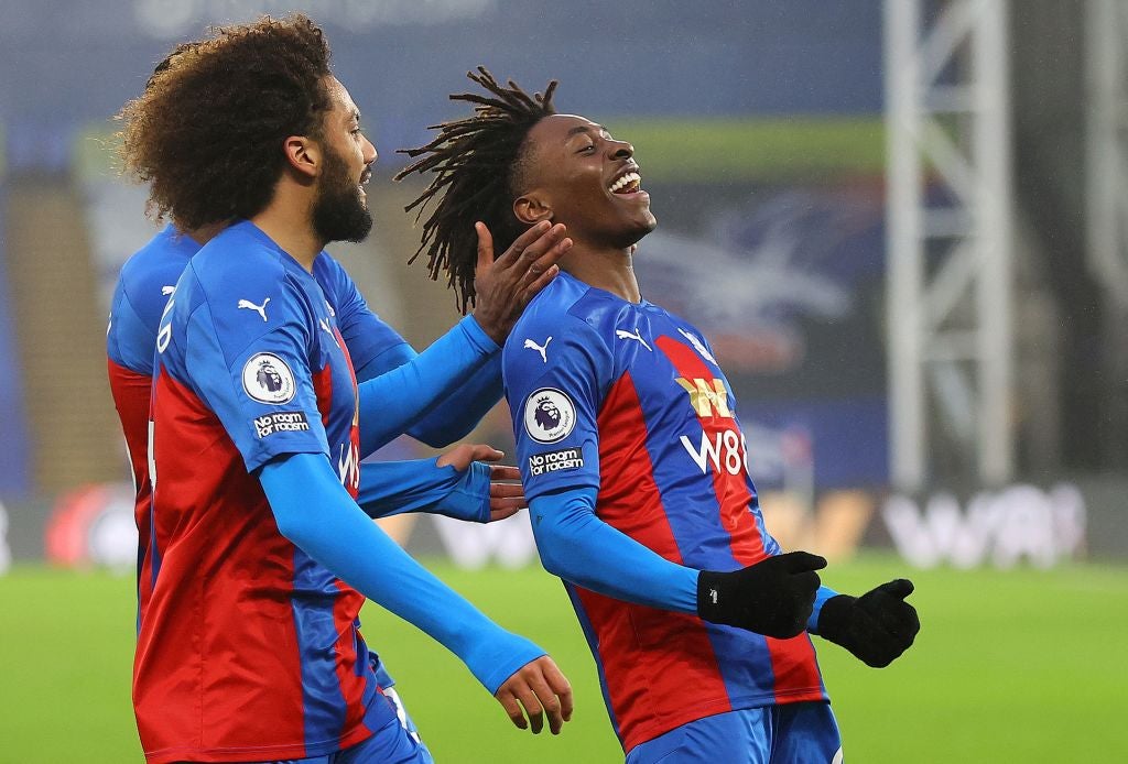 Eze celebrates for Crystal Palace