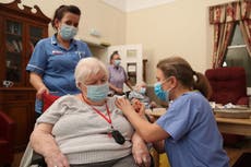 Pledge to offer Covid vaccine to all care home staff by end of January has been missed, minister admits