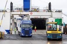 Trade between Ireland and Britain slumps by 50%