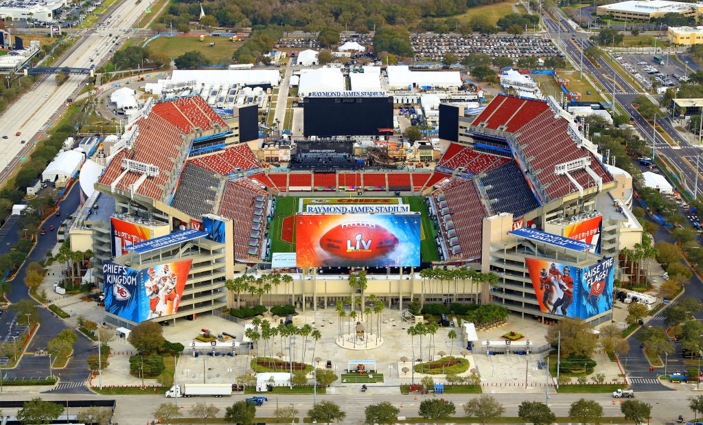 Raymond James Stadium will host Super Bowl LV on Sunday