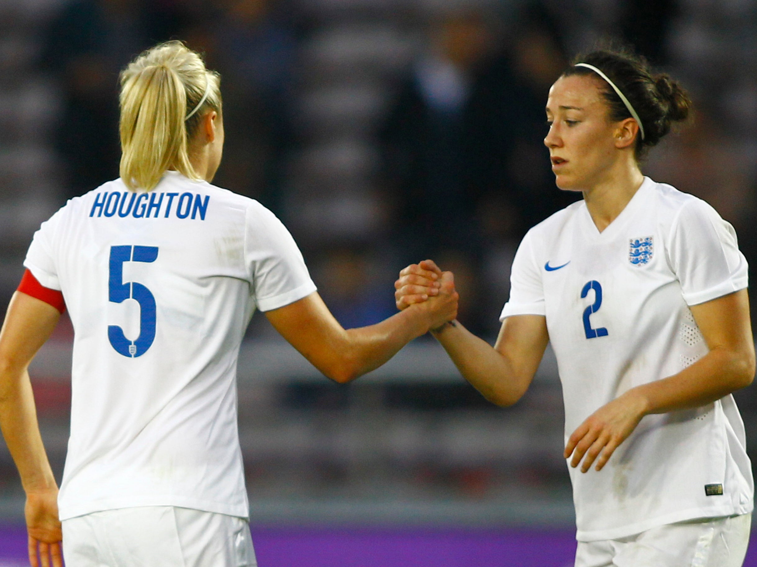 England captain Steph Houghton and Lucy Bronze