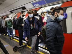 Londoners may be told to wear higher-grade masks on Tube and bus over Covid variant fears